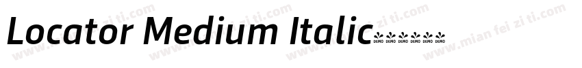 Locator Medium Italic字体转换